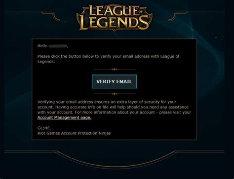 Emails from Riot Games – League of Legends Support.
